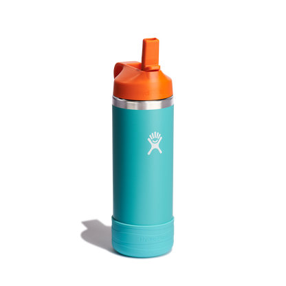 18oz (532mL) Kids Bottle w/ Straw Cap and Boot